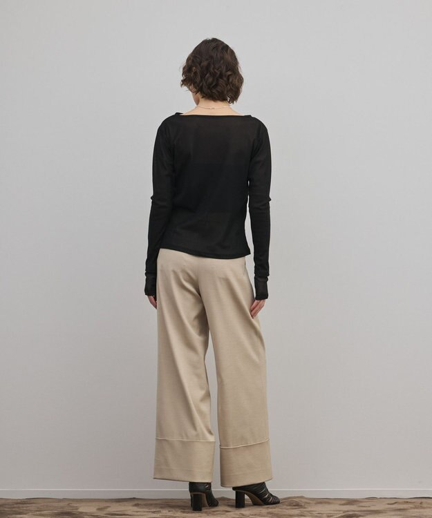 GRACE CONTINENTAL シアーレイヤードカットトップ ブラック