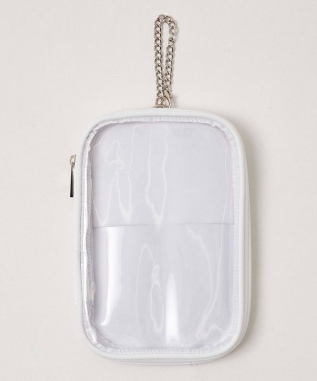 WEGO ソフトタッチアクリルスタンドポーチ ホワイト