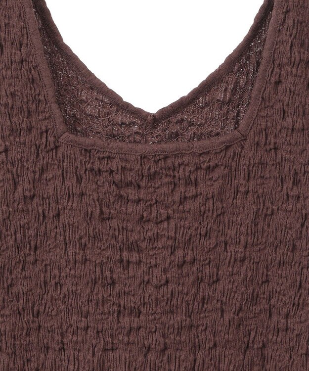 Green Parks 表面感タンクトップ Brown