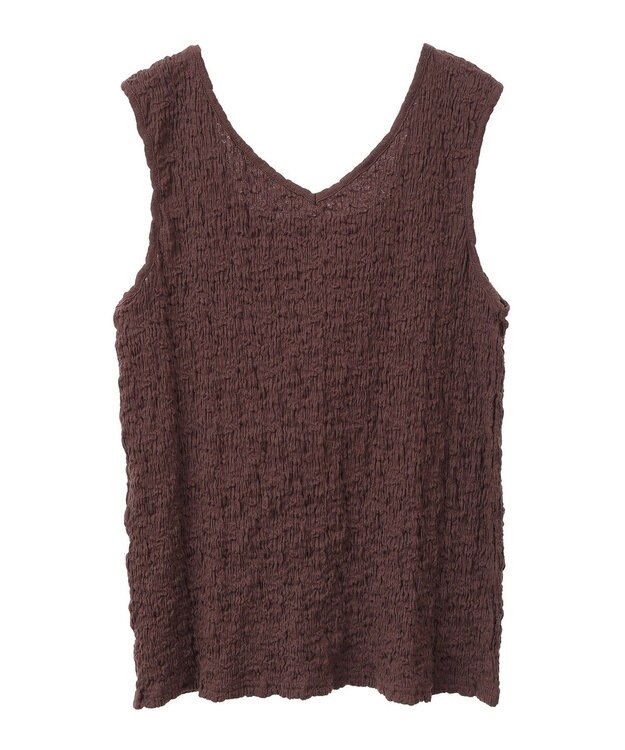 Green Parks 表面感タンクトップ Brown