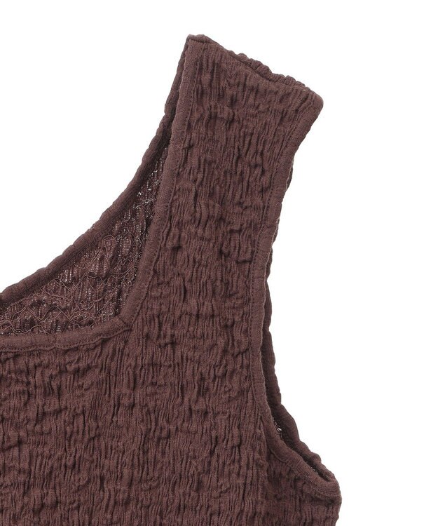 Green Parks 表面感タンクトップ Brown