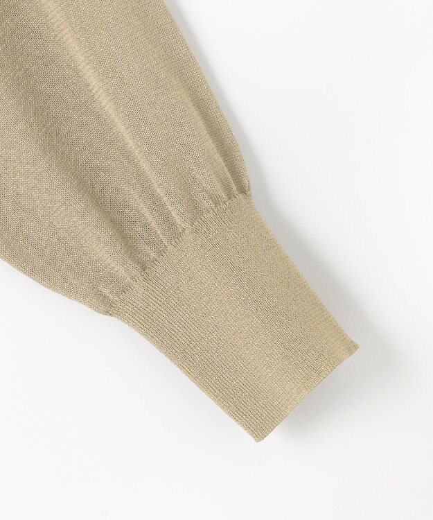 自由区 【洗える】シアーアセテート ニット ベージュ