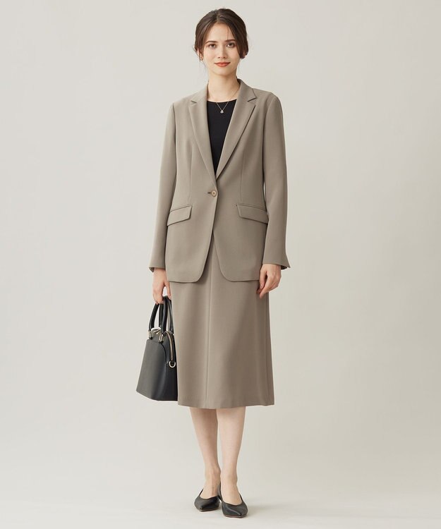 自由区 S 【カタログ掲載・セットアップ対応】トリアセダブルクロステーラード ジャケット モカ