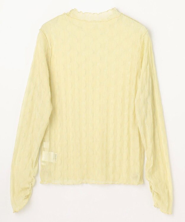 ANY L レースインナートップス イエロー