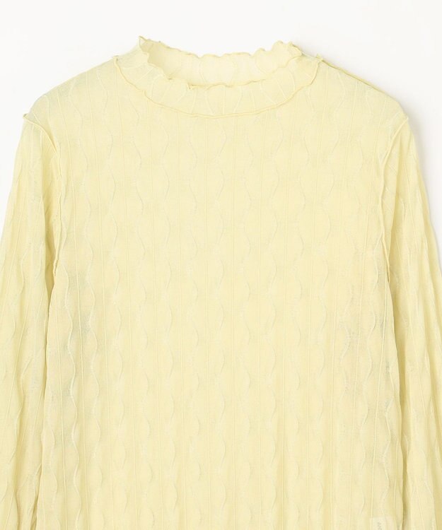 ANY L レースインナートップス イエロー