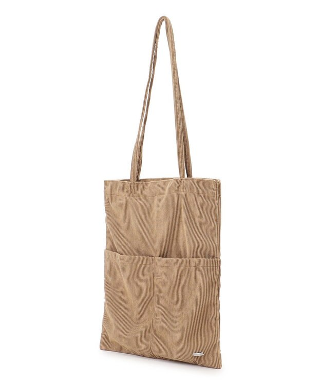 UNFILO コーデュロイ トートバッグ キャメル