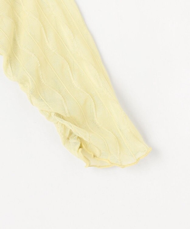 ANY L レースインナートップス イエロー