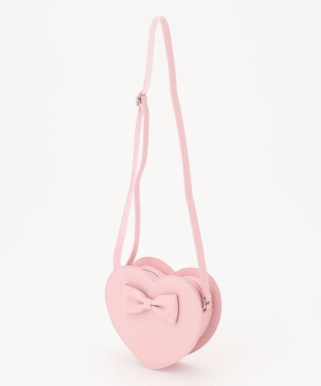 ANY KIDS ハート型 ショルダーバッグ ピンク