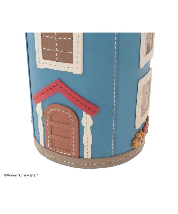 genten MOOMIN collection ペンケース「ムーミンやしき」 ブルー