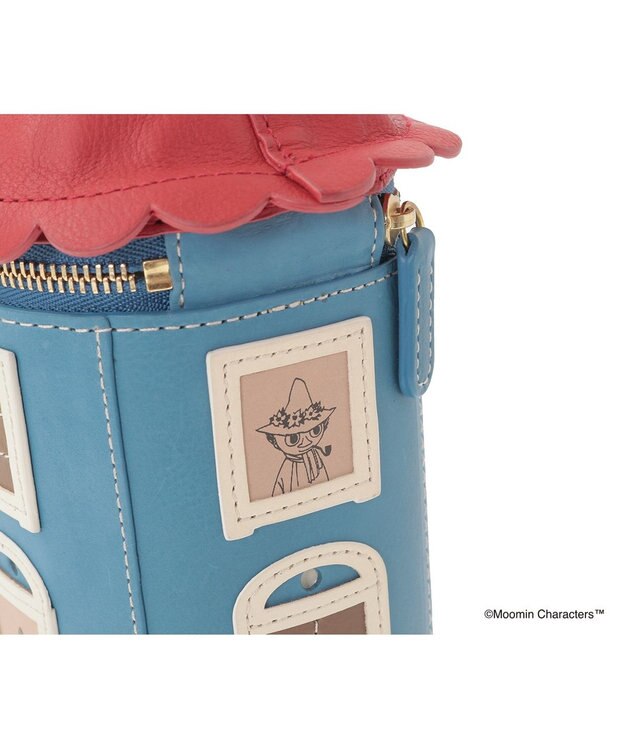 genten MOOMIN collection ペンケース「ムーミンやしき」 ブルー