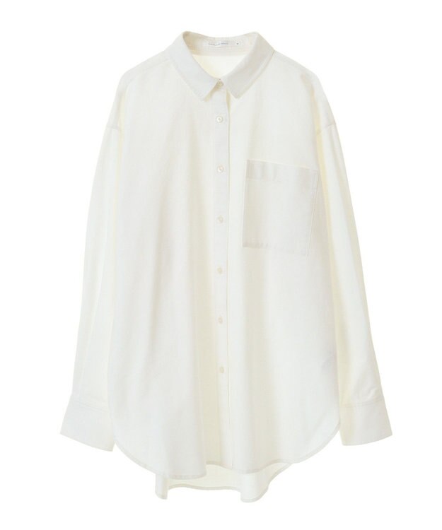 AMERICAN HOLIC ＵＶカットリサイクルコットンオックスシャツ Off White