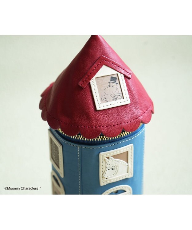 genten MOOMIN collection ペンケース「ムーミンやしき」 ブルー