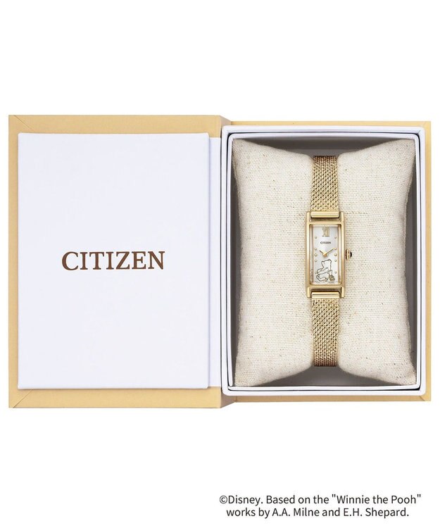 CITIZEN 『くまのプーさん』原作デビュー100周年記念 限定モデル 光発電エコ・ドライブ EG7042-44W ウォームゴールド