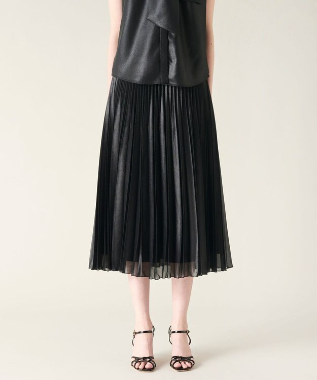 GRACE CONTINENTAL チンツプリーツスカート ブラック