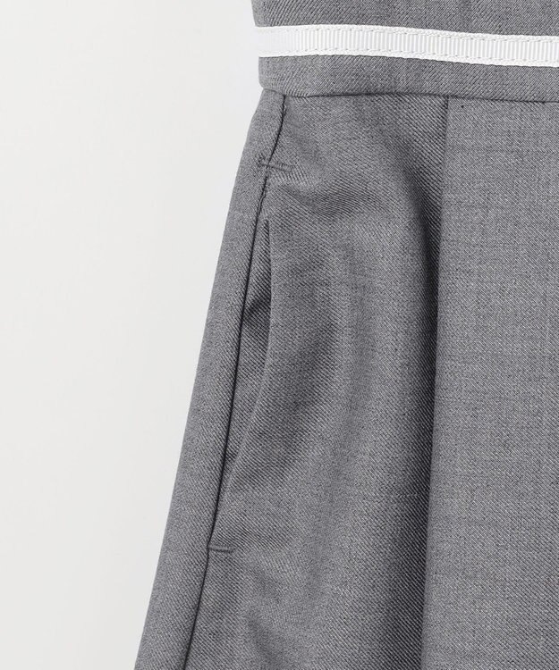 ANY KIDS 【2点セット】ジャケット＋裾刺繍ワンピース グレー