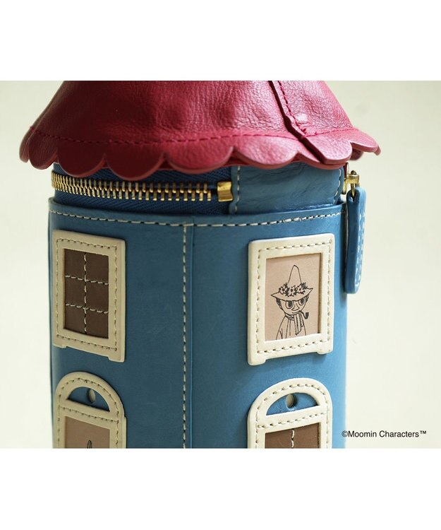 genten MOOMIN collection ペンケース「ムーミンやしき」 ブルー