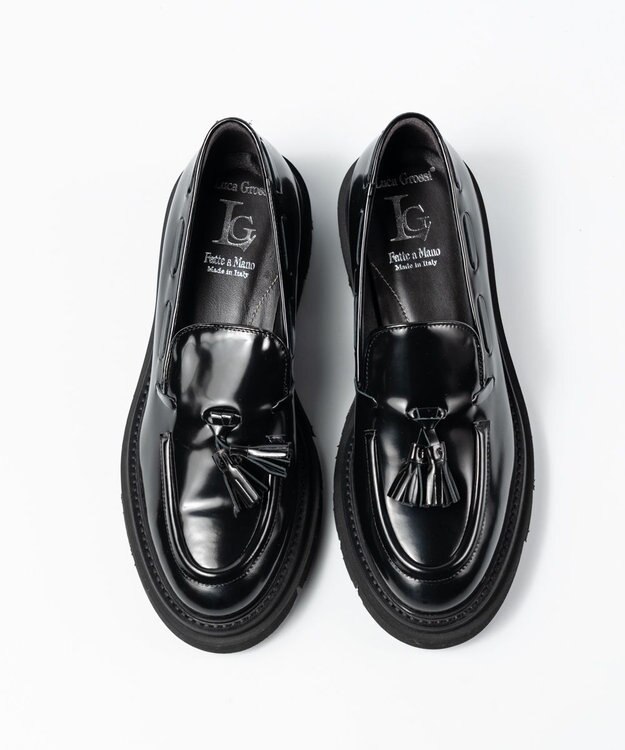 BONTRE 【LucaGrossi/ルカグロッシ】厚底タッセルローファー ブラック