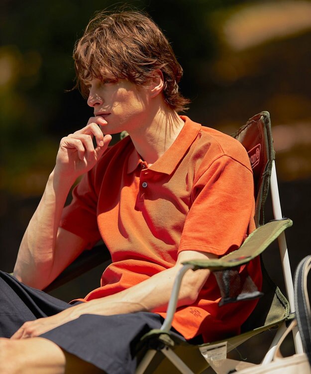 J.PRESS MEN 【WEB限定】カノコポロシャツ オレンジ系