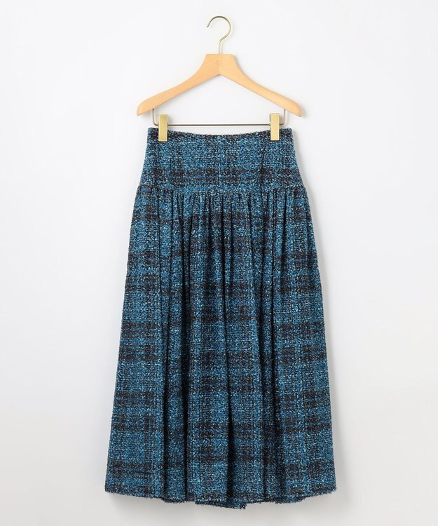 組曲 ギミックチェックツイードスカート ネイビー系5
