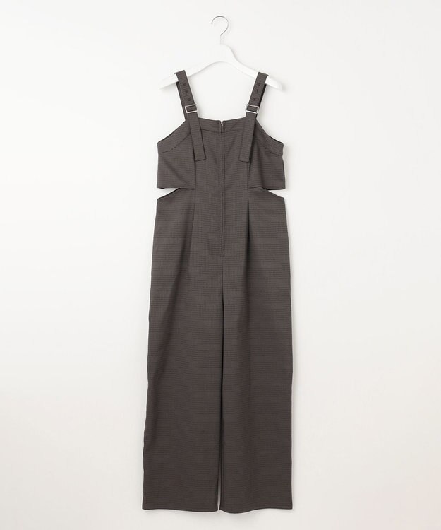 Feroux 【古畑星夏さん着用】チェック オールインワン グレー系2