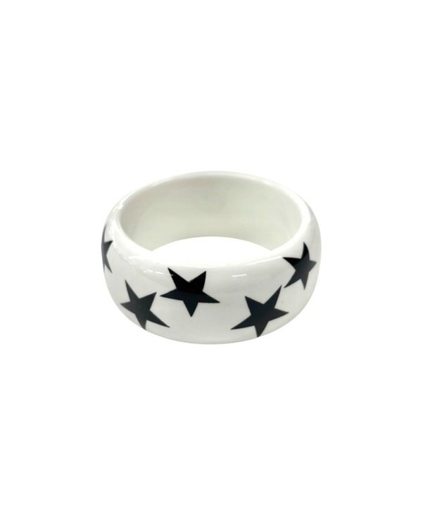 WEGO Lモチーフパターンアクリルバングル 柄3