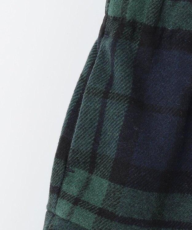 ANY KIDS タータンチェックスカッツ グリーン系チェック