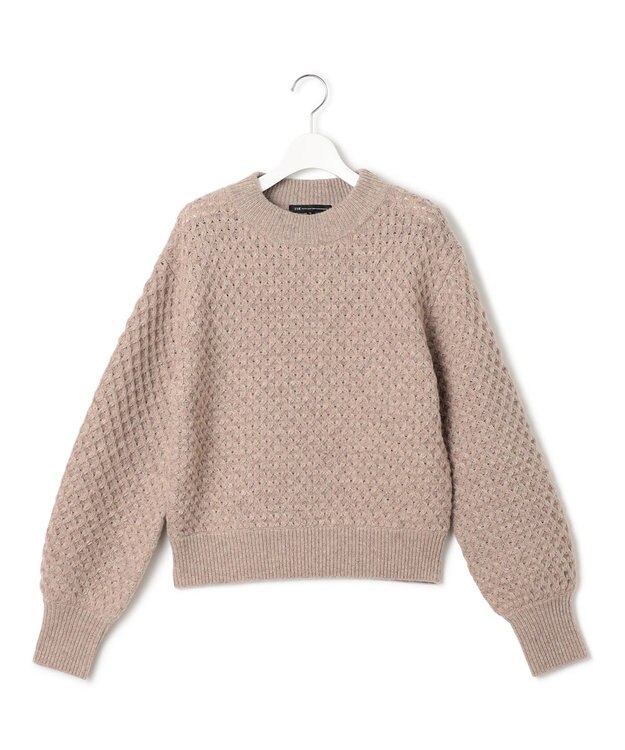 23区 【一部店舗限定/洗える】ハニカム ニット ベージュ系