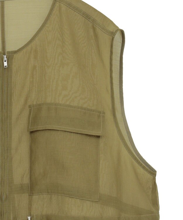 AMERICAN HOLIC シアードロストＷポケットベスト Olive