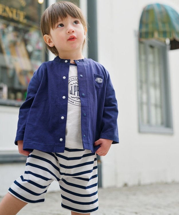 J.PRESS KIDS 【BOX付き】【80-90㎝】カーディガン&半袖Tシャツ&パンツ セット アイボリー系