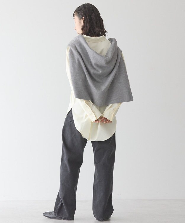 AMERICAN HOLIC ＵＶカットリサイクルコットンオックスシャツ Stripe Yellow