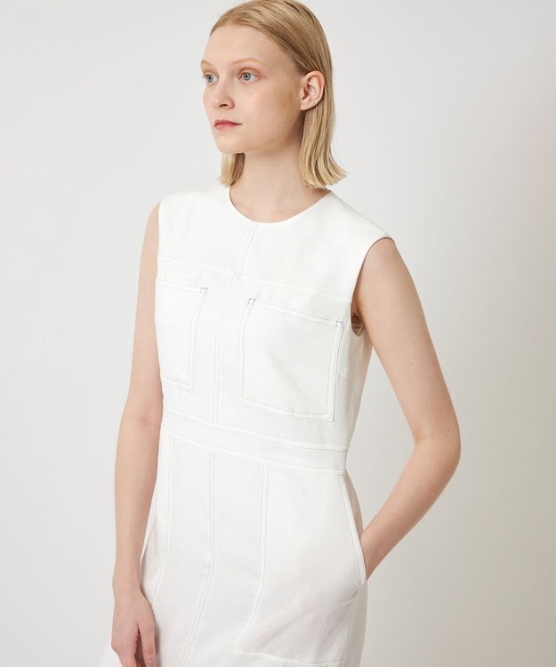 BEIGE， CAROLE / ワンピース White×Sand