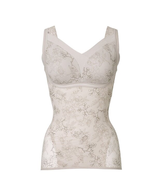 BRADELIS New York 【Yukine inc. 】ゆきねえモアソフト快適フルカップブラキャミ23 接触冷感 速乾 蒸れにくい フローラルバニラ