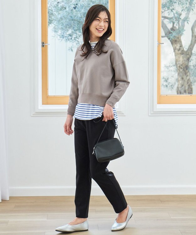 ANY 【前後2WAY】ミニショルダーバッグ ブラック×ブラック