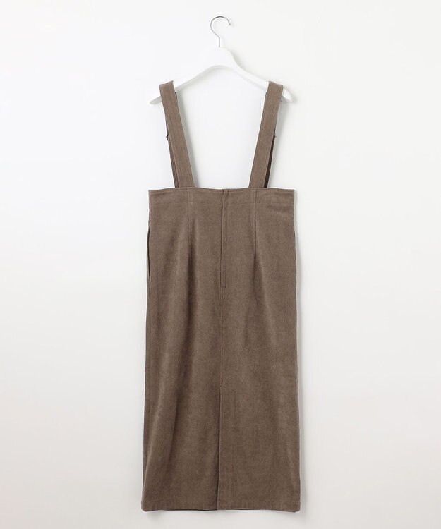 23区 【SLOW/一部店舗限定】ソフトコーデュロイ サロペット スカート ブラウン系