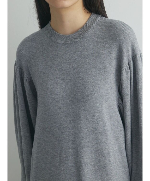 Green Parks armonia. 袖ボリュームニットワンピース Gray