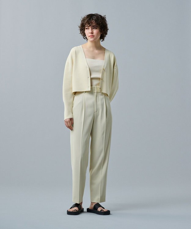 uncrave リブ キャミソール(カップ付き) エクリュ