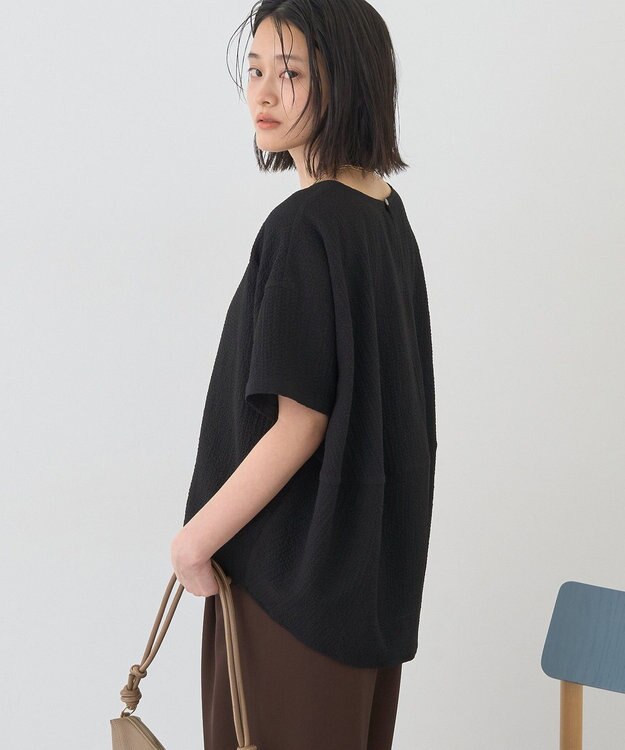 AMERICAN HOLIC サッカーコクーンブラウス Black