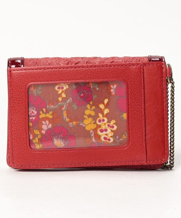 ANNA SUI セルパン 二面パスケース レッド