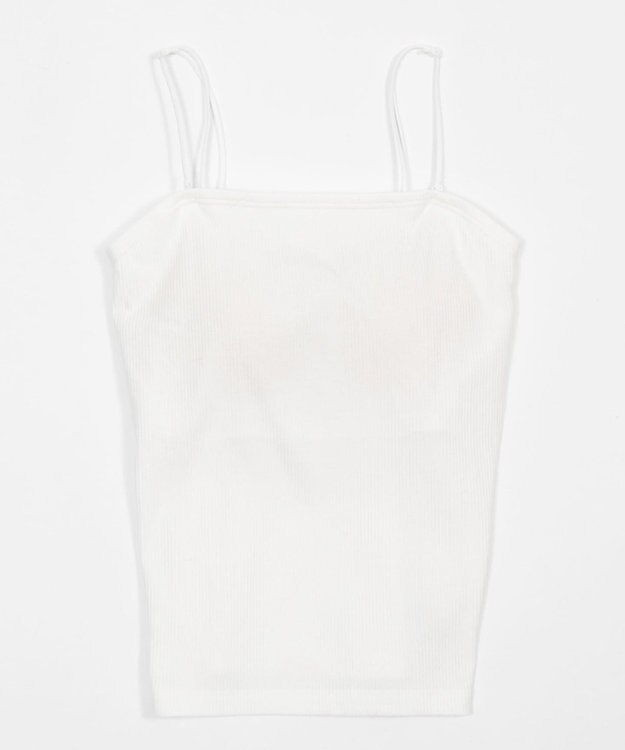 WEGO 【カップ付き】なちゅ盛れ2WAYカップインキャミ ホワイト