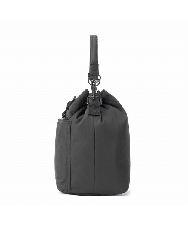 ZERO HALLIBURTON 【雑誌掲載】 DICROS SOLOシリーズ 巾着ショルダーバッグ ZHG-B DS 85006 チャコール