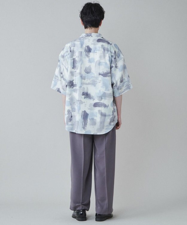 WEGO トロミ　ベルト付きワイドスラックス パープル