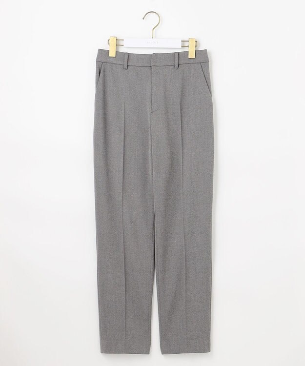 ANY SIS ビューティサーモ2WAYストレッチ テーパードパンツ グレーシャンブレー
