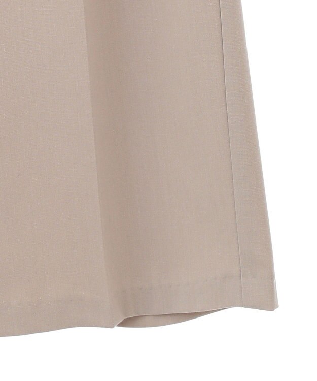 Green Parks あったかきれシル　ワイドストレートパンツ Gray Beige