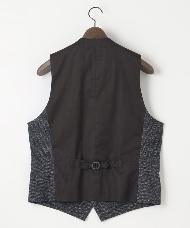 JOSEPH ABBOUD 【ストレッチ】フランネルジャージ ベスト グレー系7