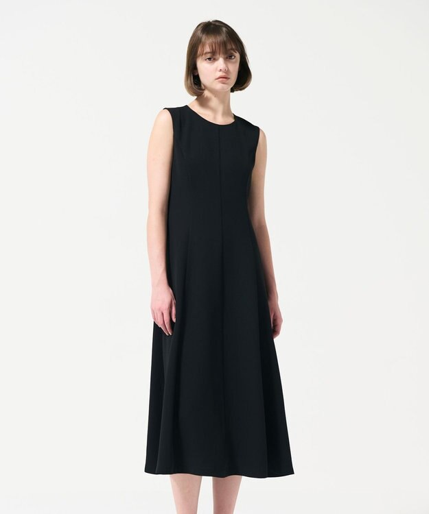 GRACE CONTINENTAL 刺繍カラー付ドレス ブラック