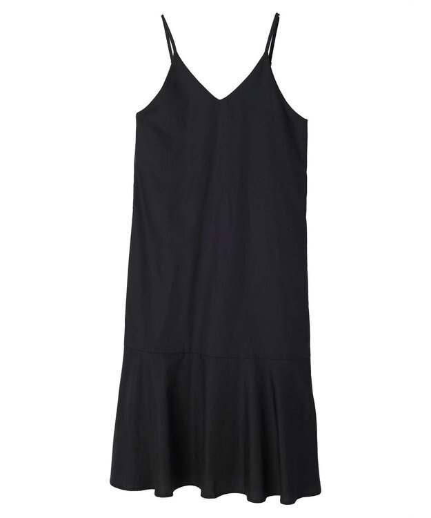 earth music&ecology Ｖネック裾切替キャミワンピース Black