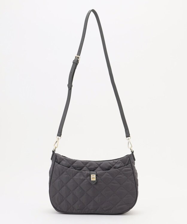 J.PRESS LADIES 【2way】ボンディングキルト ショルダー バッグ スレート系