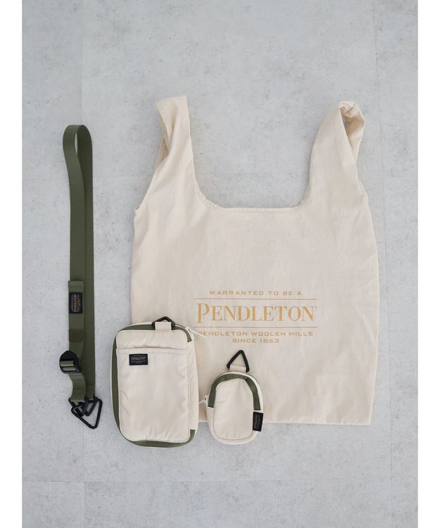 CRAFT STANDARD BOUTIQUE ＜PENDLETON × MARIE INABA＞ MULTI NECK POUCH Off White