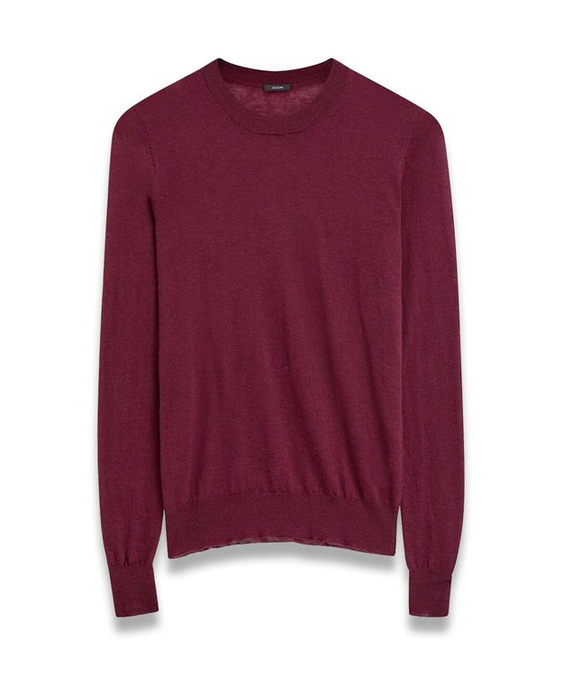 JOSEPH キャッシュエアー　ラウンドネックニット Merlot