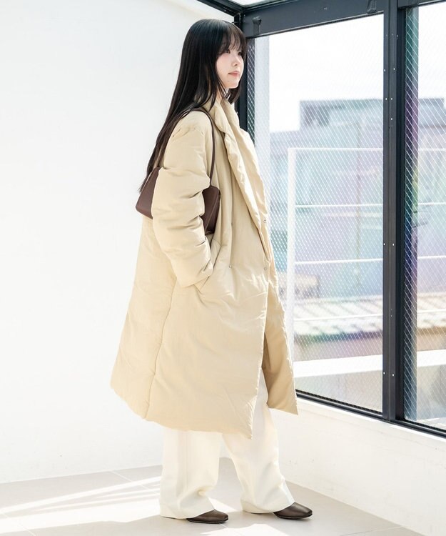 KWD 【日本製/高品質ダウン】KWD DOWN COAT ダウンコート ベージュ